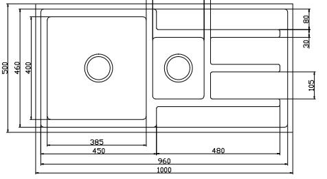 MT10050HD R12 Press Handmade Sink