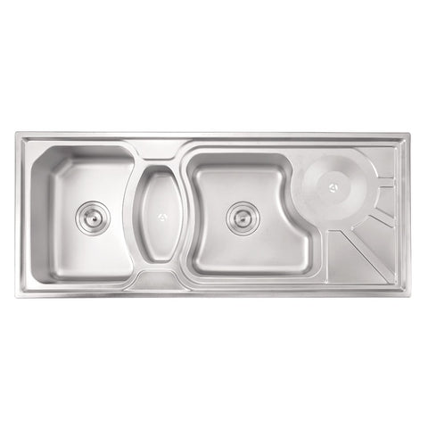 MT11448 Double Triangle Bowl Pressed Sink