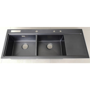 MT11650HBB Double Handmade Sink