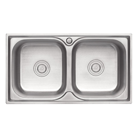 MT7843D Double Triangle Bowl Pressed Sink