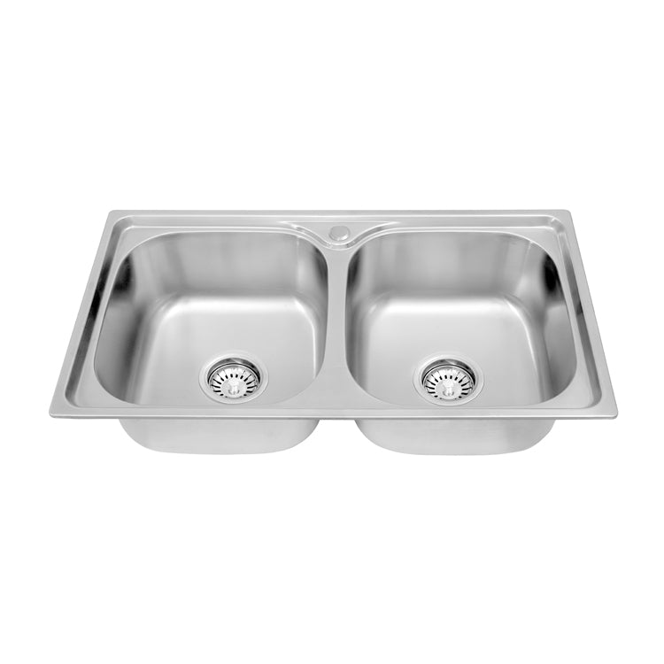 MT7843 Double Triangle Bowl Pressed Sink