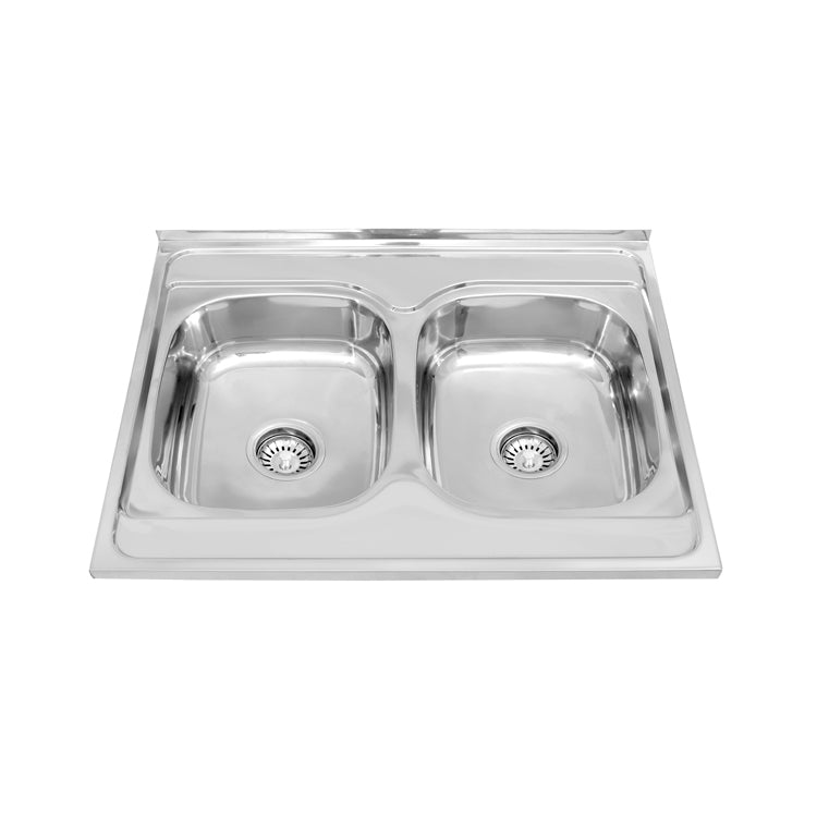 MT8060A Double Triangle Bowl Pressed Sink