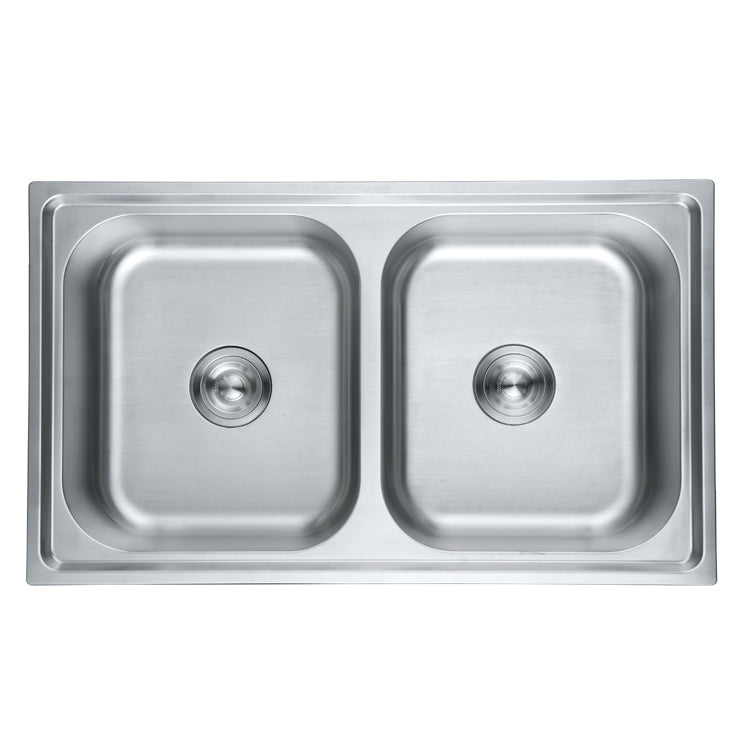 MT8550D Double Triangle Bowl Pressed Sink