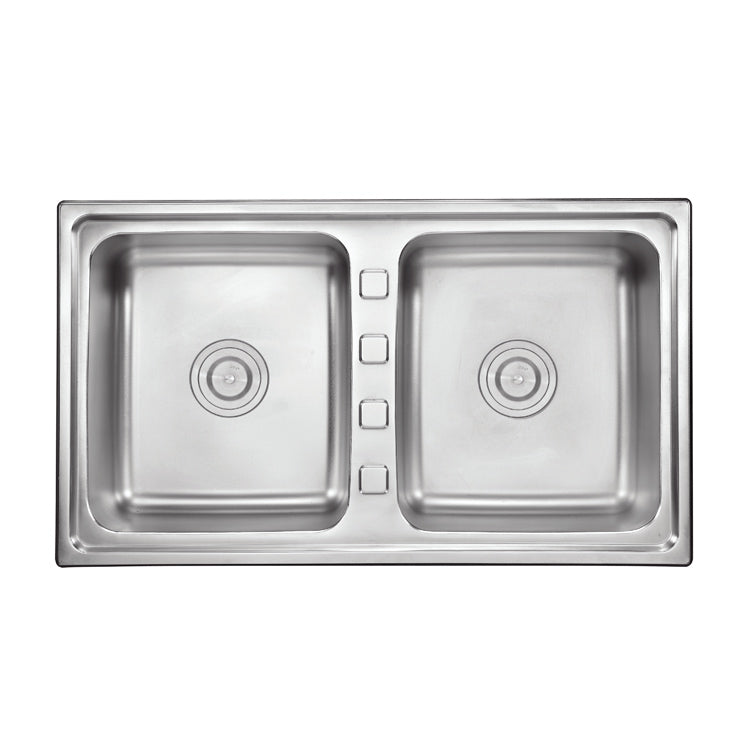 MT8850 Double Triangle Bowl Pressed Sink