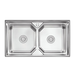 MT9050D Double Triangle Bowl Pressed Sink