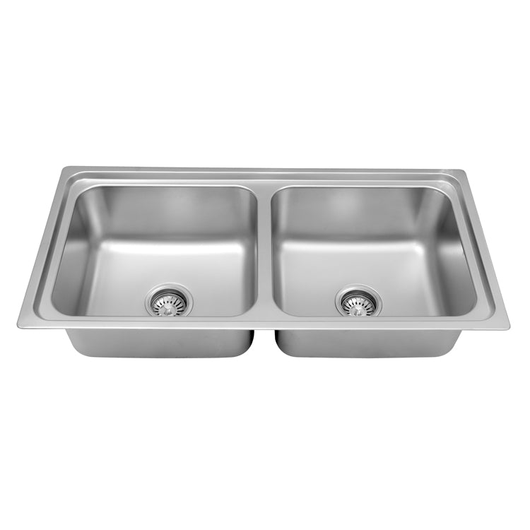 MT9446 Double Triangle Bowl Pressed Sink