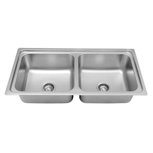 MT9446 Double Triangle Bowl Pressed Sink